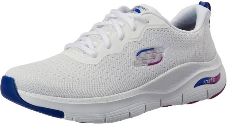 Skechers Witte damessneakers textielmateriaal