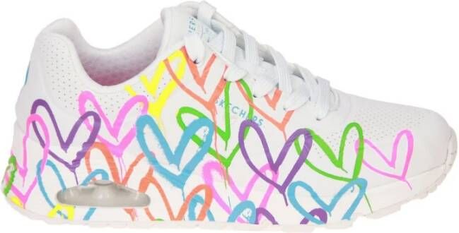 Skechers X JGoldcrown Uno Highlight Love Sneaker Dames Wit