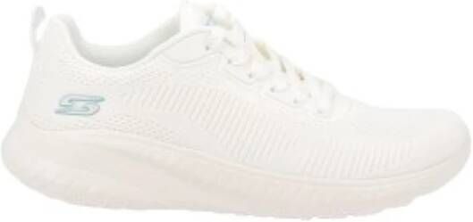 Skechers Witte Vetersneakers voor Vrouwen White Dames