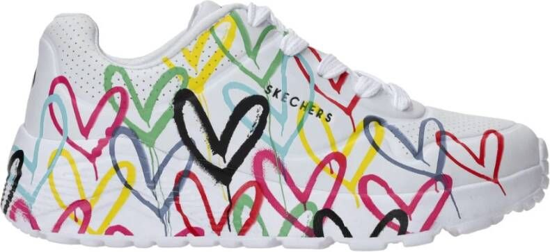 Skechers X JGoldcrown Uno Lite Sneaker Meisjes Wit Multi