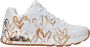 Skechers Uno-Metallic Love 155523-WTGD. Vrouwen. Wit. Sneakers - Thumbnail 1