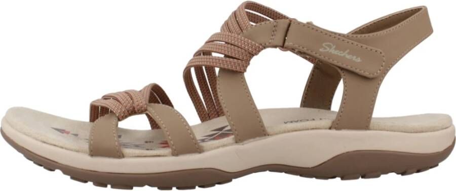 Skechers Zomer Plezier Platte Sandalen Brown Dames