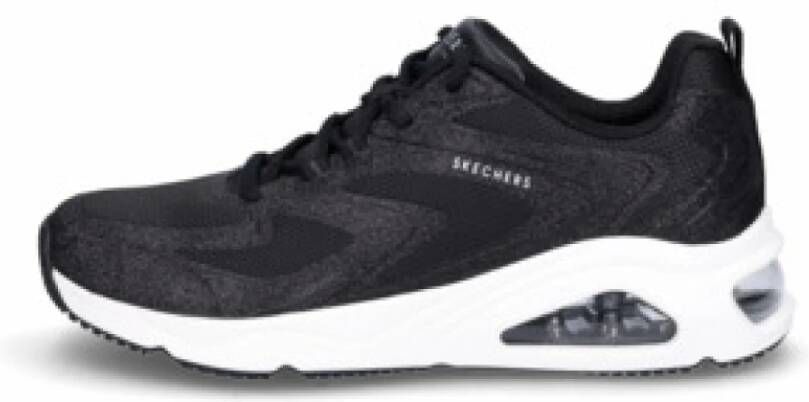 Skechers Zwarte damessneaker comfortabel en veelzijdig