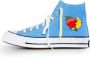 SKY High Farm Vintage Star High-Top Sneakers Blue Heren - Thumbnail 1