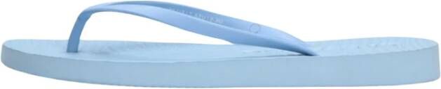 Sleepers Blauwe Tapered Strand Slippers Blue Dames