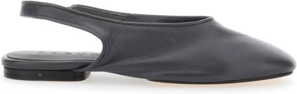 Soeur Grijze Platte Schoenen Leer Vrouw