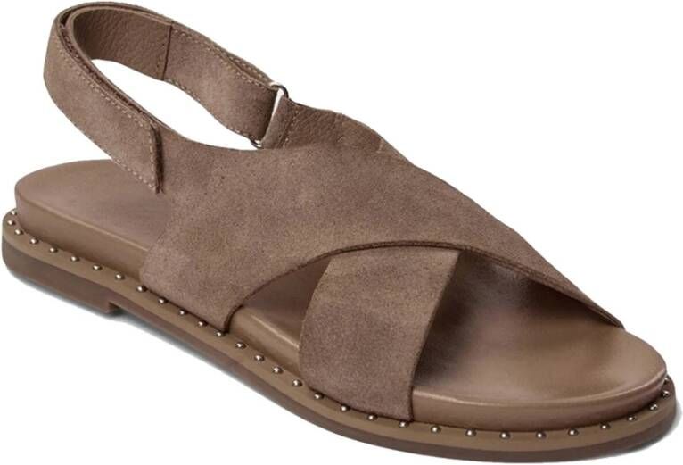 Sofie Schnoor Bruine Suède Sandalen Stijlvol Model Brown Dames