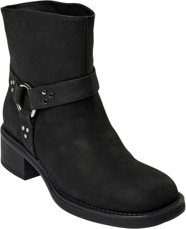 Sofie Schnoor Chunky Heel Enkellaarzen Zwart