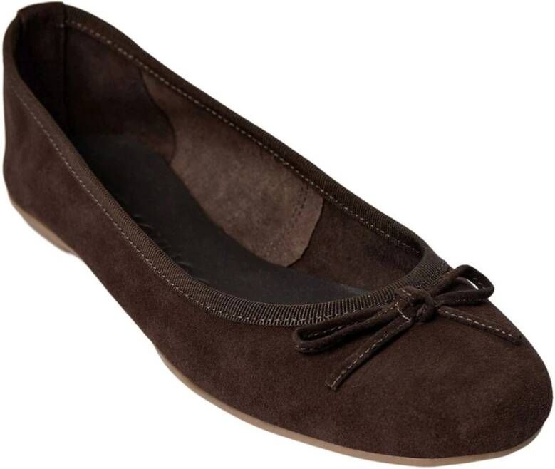 Sofie Schnoor Donkerbruine Ballerina met Strikdetail