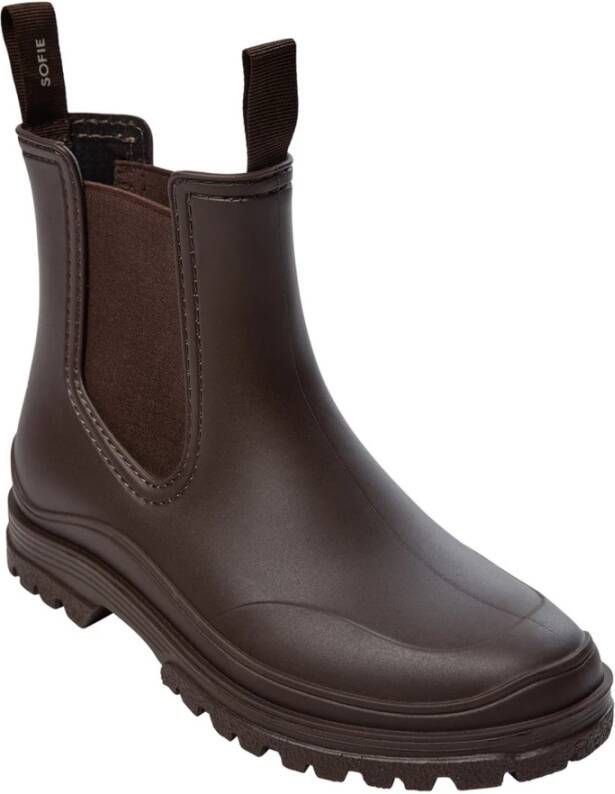 Sofie Schnoor Donkerbruine Rubberlaars 7025