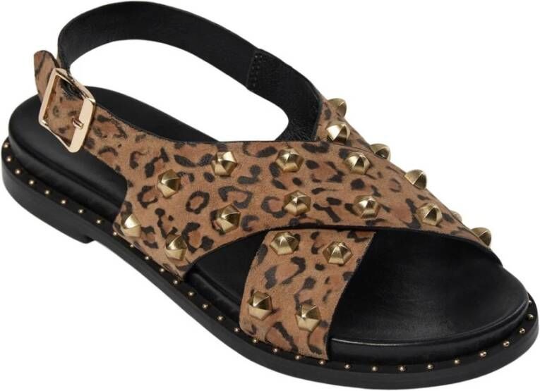 Sofie Schnoor Luipaard Sandaal met Stoere Stud Details