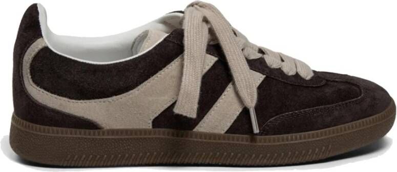 Sofie Schnoor Retro Bruine Sneakers T425 Stijl