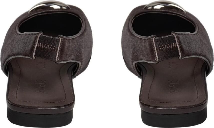 Sofie Schnoor Kalissw leren slingback loafers donkerbruin - Foto 4