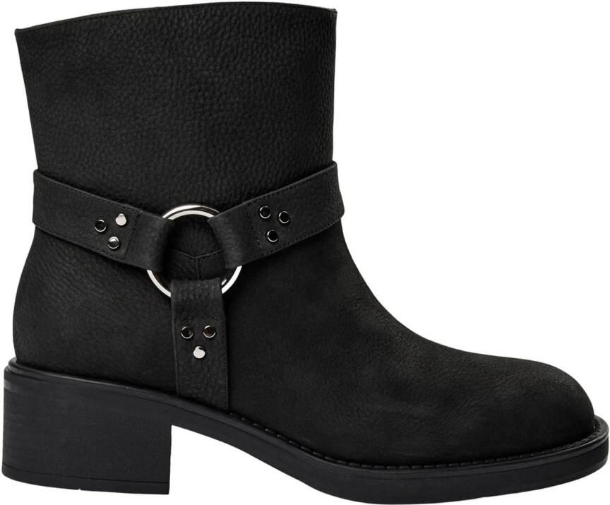 Sofie Schnoor Chunky Heel Enkellaarzen Zwart