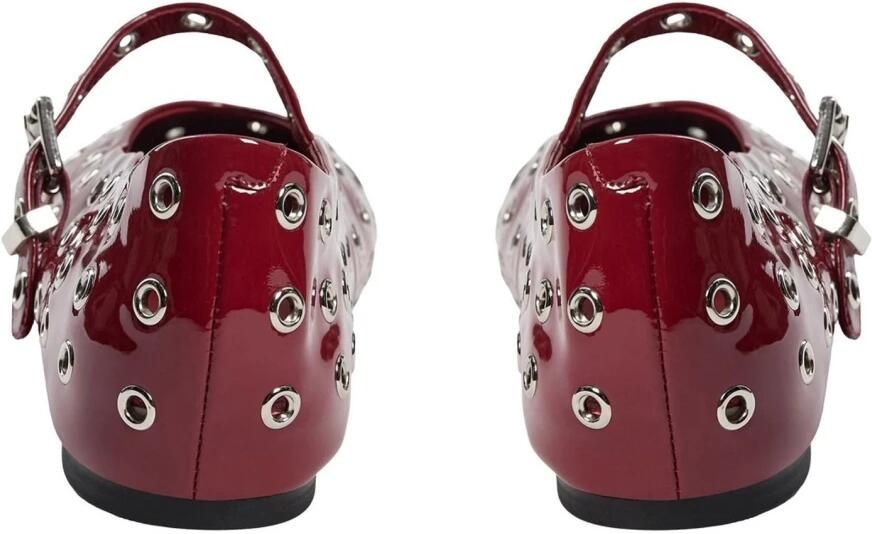 Sofie Schnoor Rode Ballerina Schoenen 100% Leer