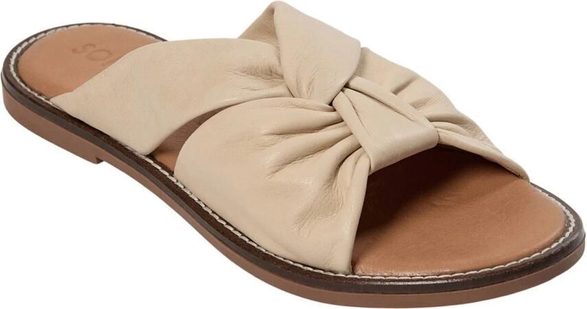 Sofie Schnoor Rosesw Sandal Beige Leren Slippers
