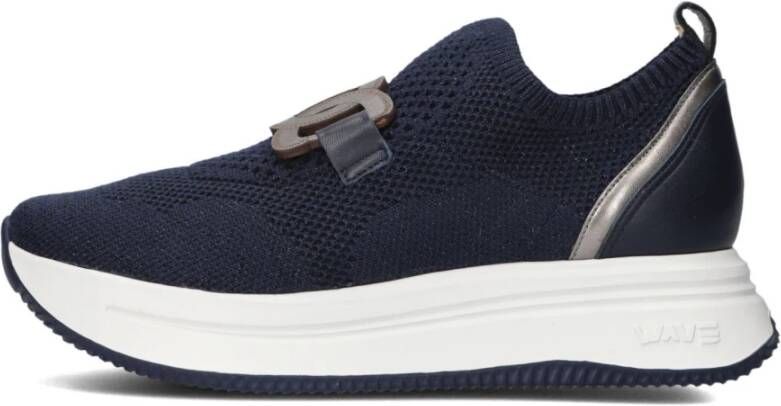 Softwaves Blauwe Sneakers voor Trendy Comfort