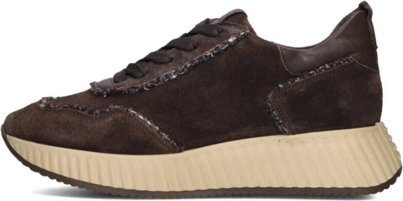 Softwaves Bruine Lage Sneakers voor Dames