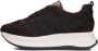 SOFTWAVES Lage Sneakers Dames 9.13.15 Maat: 38 Materiaal: Suède Kleur: Zwart - Thumbnail 2