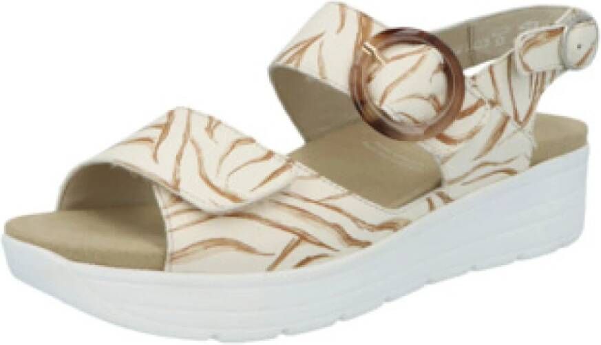 Solidus Beige Damesandalen Stijlvol en Comfortabel
