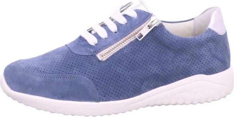 Solidus Blauwe Veterschoen Blue Dames