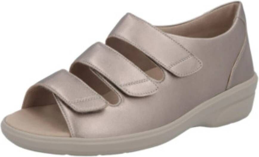 Solidus Bruine Sandalen met Bandjes voor Dames
