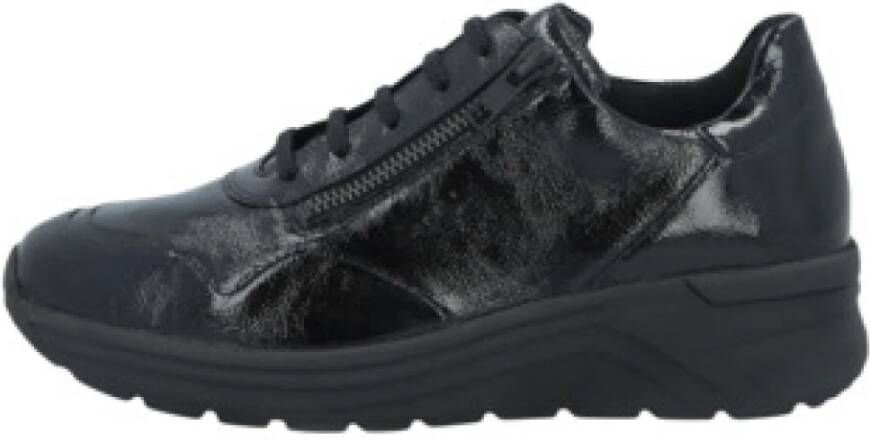 Solidus Casual Veterschoenen in Zwart