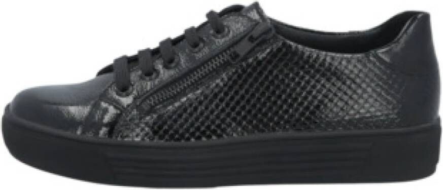 Solidus Casual Veterschoenen in Zwart