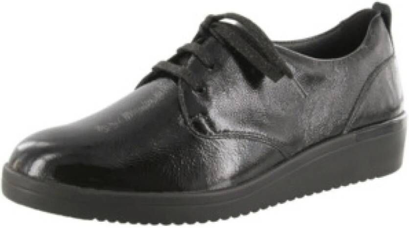 Solidus Casual Veterschoenen in Zwart