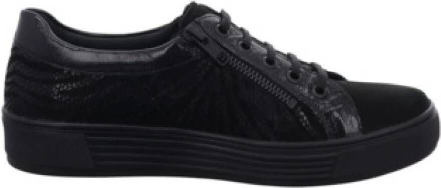 Solidus Casual Veterschoenen in Zwart