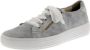 Solidus Solid 20027 Lichtgrijze dames sneakers met veters en ritssluiting - Thumbnail 2