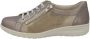 Solidus Solid 40448 Taupe combi brede dames veterschoenen wijdte K - Thumbnail 2