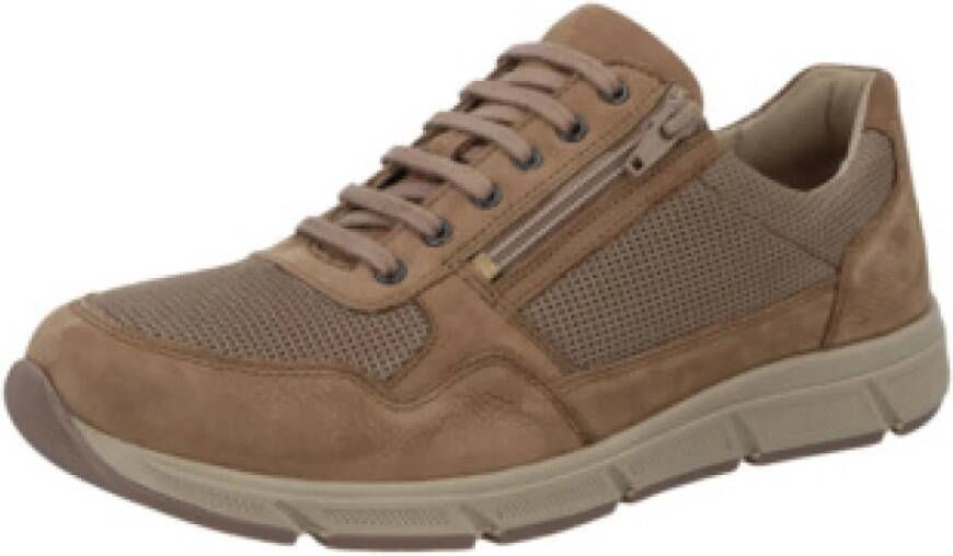 Solidus Casual veterschoenen voor heren in zand