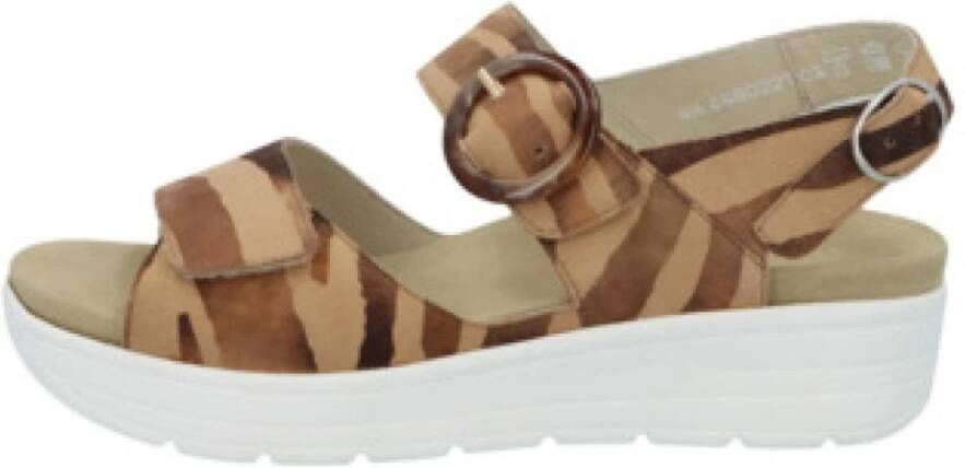Solidus Comfortabele sandalen voor dames in effen kleuren