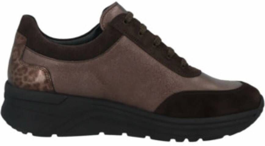 Solidus Nougat Bruine Heren Sneaker