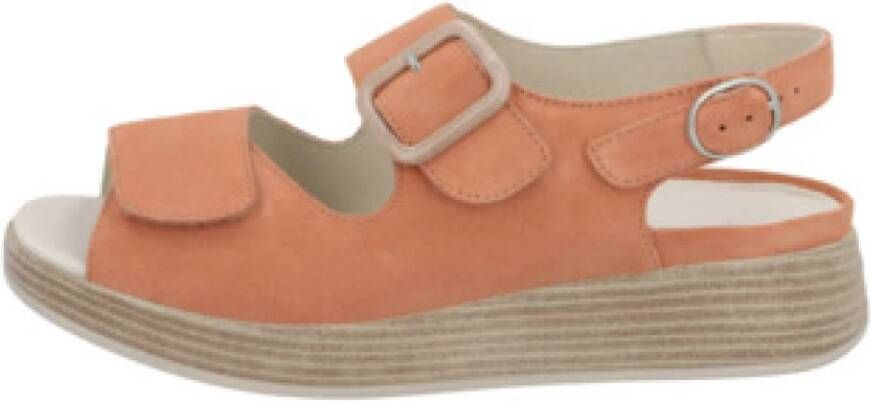 Solidus Sandalen met bandjes voor dames in effen kleuren