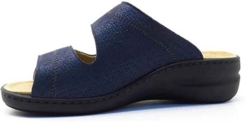 Solidus Dames Slippers Uitneembaar voetbed voor eigen steunzolen artikel 21104.80804 blauw - Foto 4