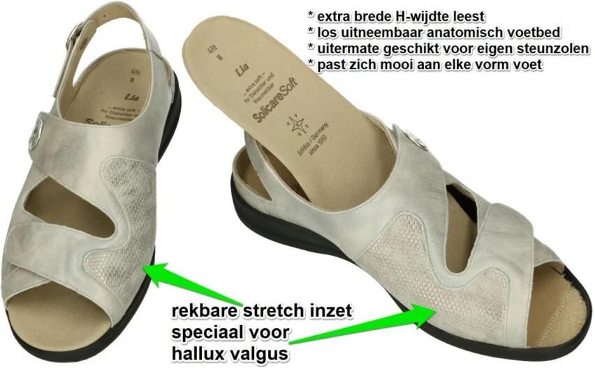 Solidus 73144 Lia Verona vlecht H grijs sandaal Kleur Grijs) - Foto 3