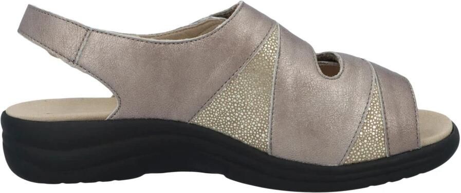 Solidus Solid 40448 Taupe kleurige extra brede dames sandalen - Foto 5