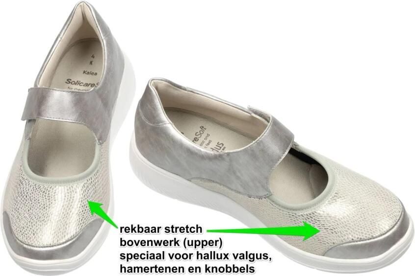 Solidus Solid Dames zilver ballerina's & mocassins - Foto 2