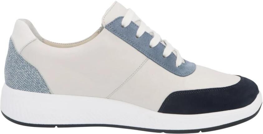 Solidus Dames sneaker Extra breed wijdte K uitneembaar voetbed Artikel 65019.80800 Blauw wit combinatie - Foto 4