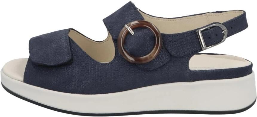 Solidus Dames sandalen Extra breed wijdte K 79105.80804 blauw - Foto 6