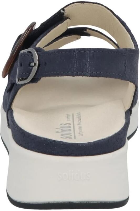 Solidus Dames sandalen Extra breed wijdte K 79105.80804 blauw - Foto 7