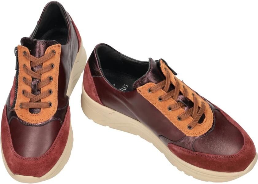 Solidus Solid Dames bordeaux sneakers - Foto 3
