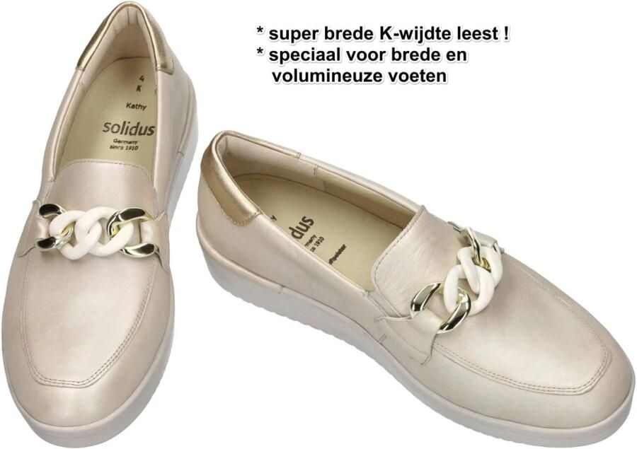 Solidus Solid Dames off-white ecru parel ballerina's & mocassins - Foto 2