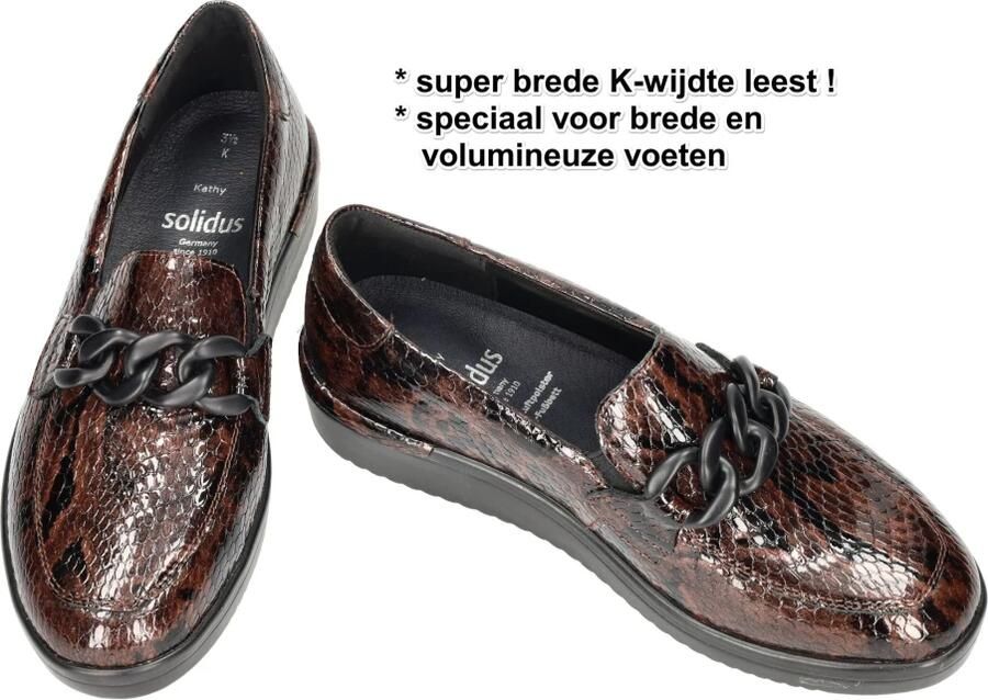 Solidus Solid Dames bruin donker ballerina's & mocassins - Foto 3
