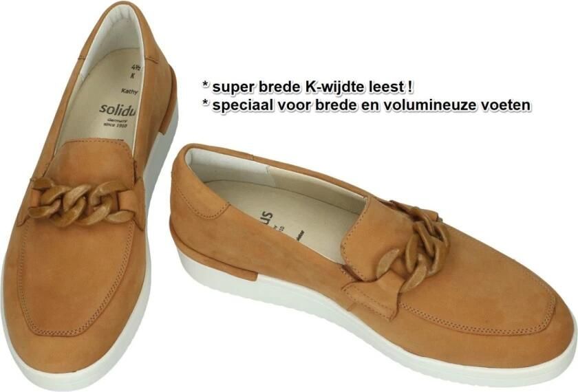 Solidus Solid Dames cogna caramel ballerina's & mocassins - Foto 2