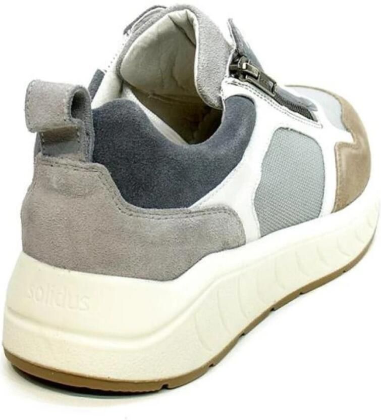 Solidus Solid K heren veterschoenen sportief grijs - Foto 3