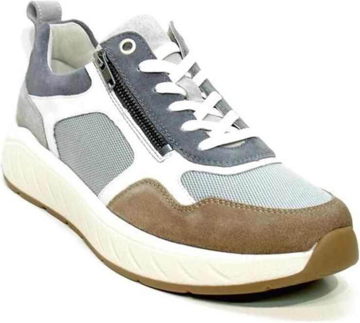 Solidus Solid K heren veterschoenen sportief grijs - Foto 4