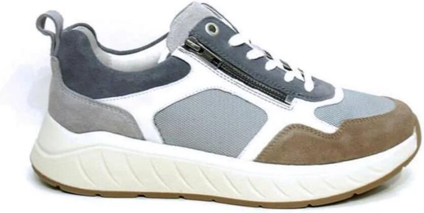 Solidus Solid K heren veterschoenen sportief grijs - Foto 5